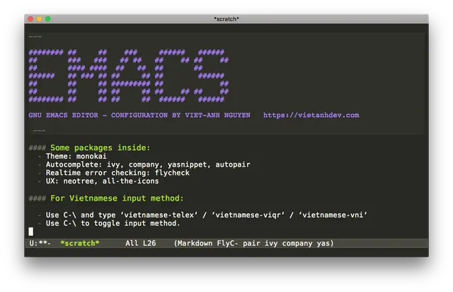 Xây dựng một cấu hình Emacs từ đầu