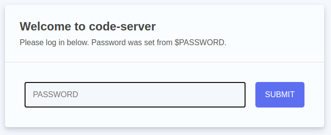 Nhập mật khẩu truy cập VS Code trên Colab