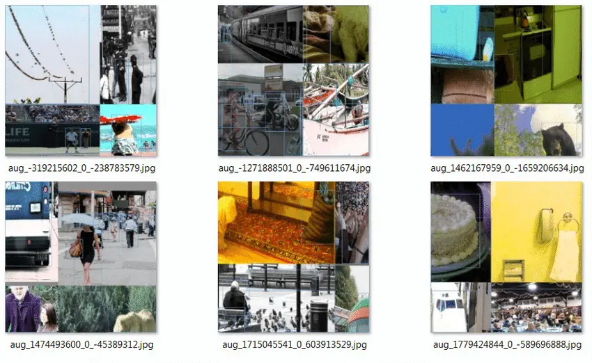 Mosaic augmentation - YOLOv4: Optimal Speed and Accuracy of Object Detection